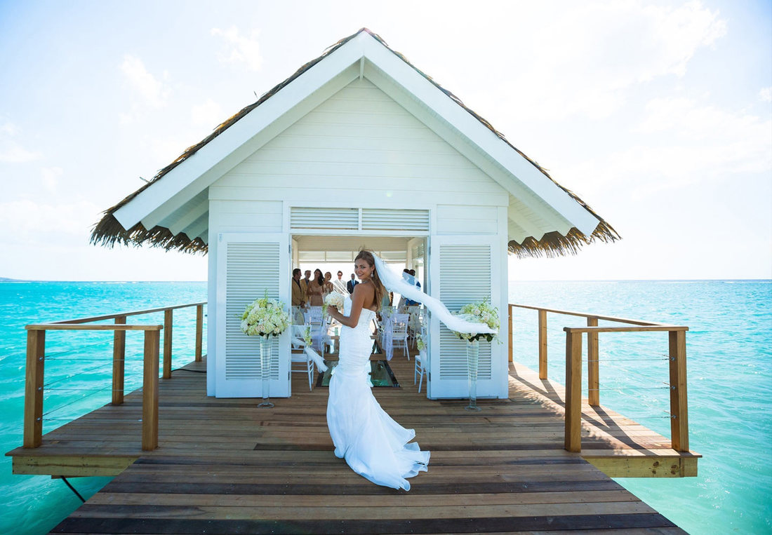Overwater chapel at Sandals South Coast